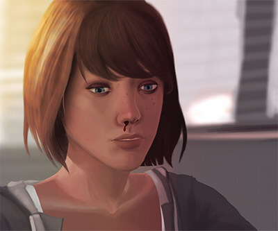 Life is Strange: Max Nosebleed at the diner